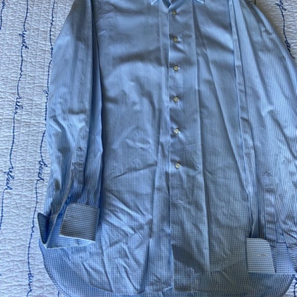 Aster Made in Italy Men's Blue Check European Size L EUC - Picture 11 of 16